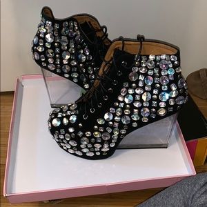 Jeffrey Campbell Dina Jewel Su Black